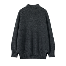 2025秋冬新款女羊绒衫加厚反缝开叉羊绒衫羊绒上衣外套，女装羊绒衫，羢衣兜