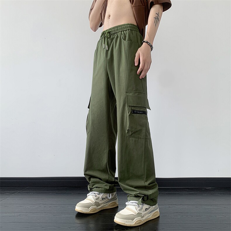 B221美式ins街头hiphop宽松休闲多口袋工装裤子LK23120-P65控88,男装休闲裤,电商B221