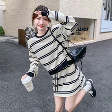 现货主推黑白条纹套装2B081-99117-P145-K208，女装套装/套裙，2B081