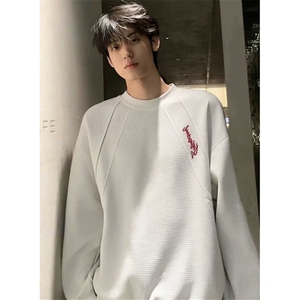 男女卫衣秋季新款内搭打底衫圆领学生青少年ins上衣服W70,皮质松糕鞋怎么搭配衣服好看图片