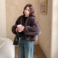 轻奢风环保皮草加厚保暖7732P215K338，女装皮草，2C081