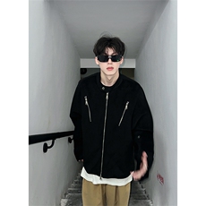 多拉链小众设计感夹克男生秋季潮牌棒球服外套XZ514-2-24264-P115，男装夹克，星座514-2(原B239)