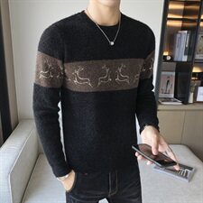 冬季店主风高品质潮流韩版圆领套头毛衣针织打底衫MY2023-P75控95，男装针织衫/毛衣，星座308A
