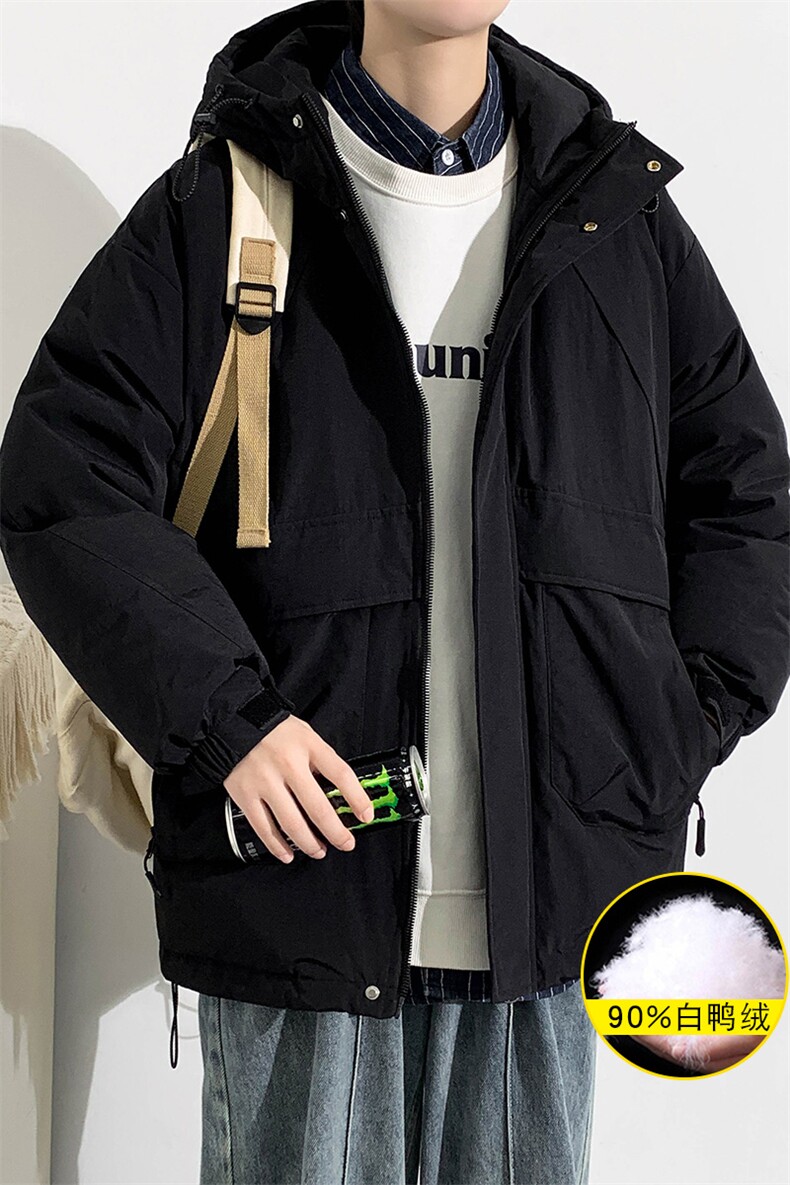 2023冬上新加绒加厚羽绒服撞色冲锋衣外套男女8319-P220控价318,男装羽绒服,电商A441-1