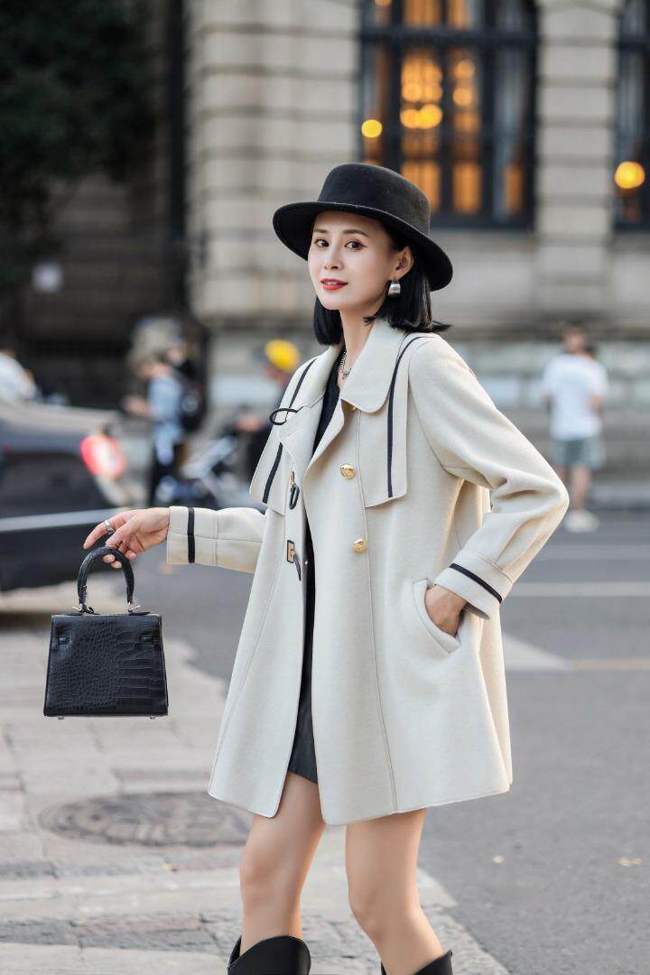 双面奥驼绒大衣，其它，雪飞诗