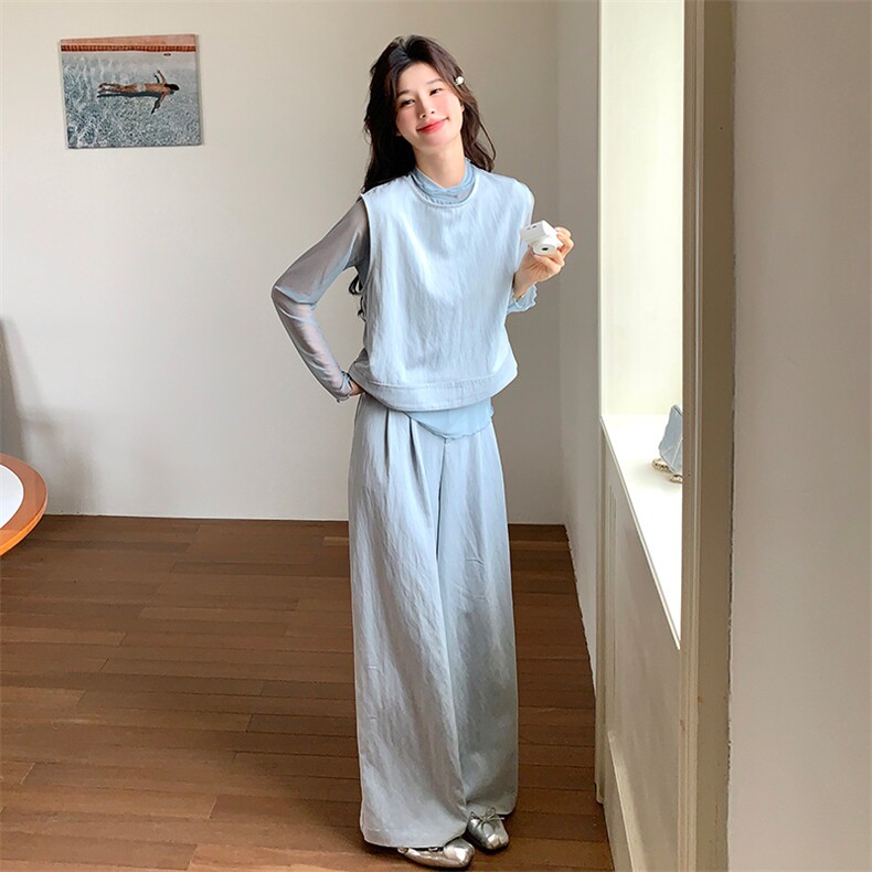 【】2025春季新款纱三件套套装2C037253P175K258,女装套装/套裙,2C037