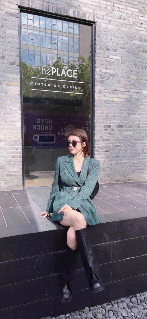 格子收腰西装21Q-013，女装西装，红衣情缘