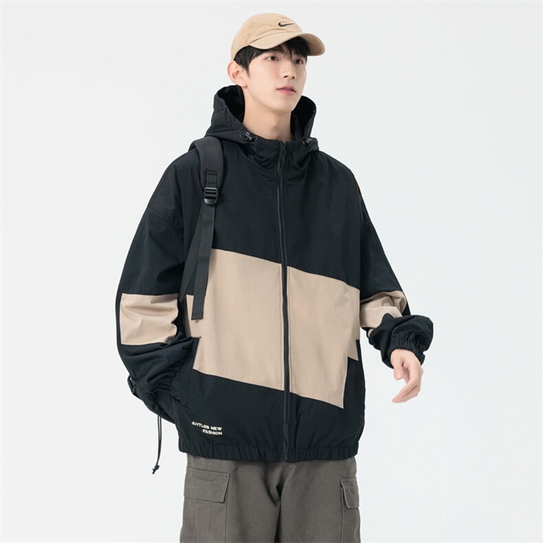 春季新款现货三防户外夹克男连帽冲锋衣外套DSA157B-J98-P60,男装夹克,电商A157B