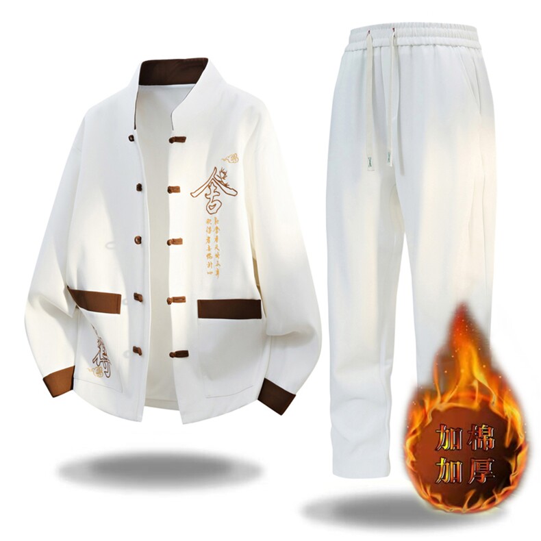 2025风刺绣加棉加厚套装，男装休闲套装，星座1206-2（原A206-2）