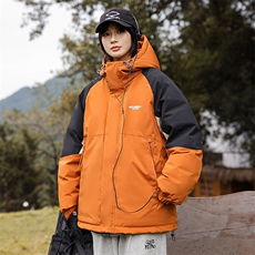 新款冬季棉衣潮牌撞色羽绒棉服情侣加厚棉袄外套A436-5972-P130，男装棉衣，电商A436