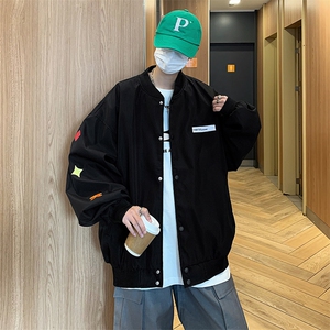 2023春季新款痞帅外套男高街潮牌港风宽松棒球服夹克JK0150-P60图片