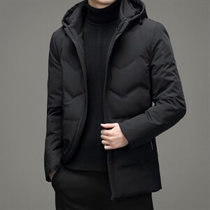羽绒服男士商务冬季新款休闲连帽可卸中青年保暖外套DD21722-P335，男装羽绒服，电商B212（原钱塘6029）