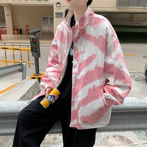 温柔风外套春秋高街棒球服复古两面穿上衣盐系克宽松  W1201-P70图片