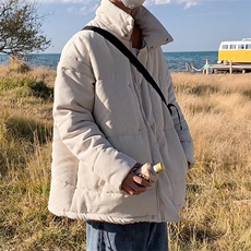 灯芯绒服男秋冬季加厚韩版潮面包服港风ins复古衣W2230-P77，男装棉衣，星座512-4