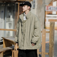 日系复古立领加厚棉衣男冬季潮牌面包服cityboy情侣装W6070-P83，男装棉衣，星座512-2