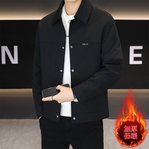 加棉加厚翻领夹克型男商务休闲青年外套男NM7955-P105图片