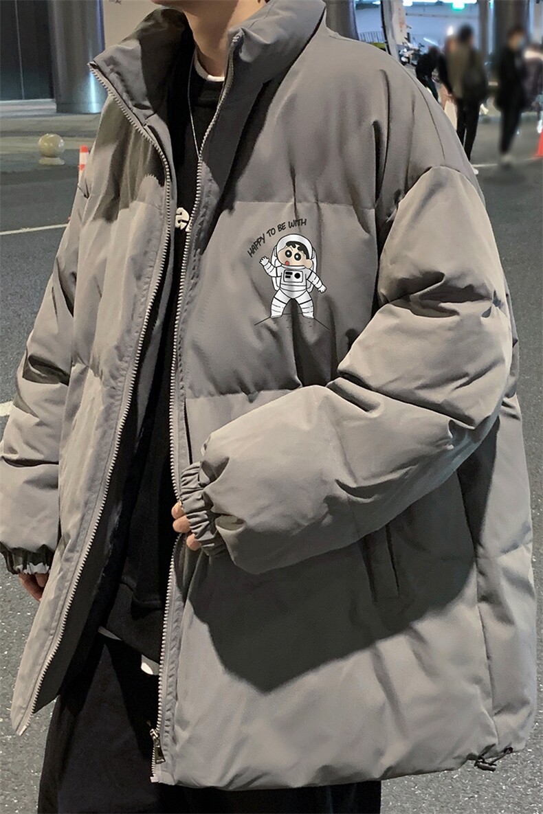 港风秋冬新款韩版加厚保暖立领宽松棉服外套男MY62027P115控138,男装棉衣,电商A268A