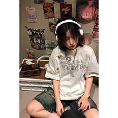 网图有货美式高街字母印花纯棉t恤男女设计感夏季短袖A430-P25，男装T恤，星座1505