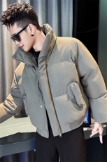 MY6003-皮的P138控178宽松保暖棉衣外套男款个性立领短款棉服冬季，男装棉衣，星座102A（原电商D309-1）