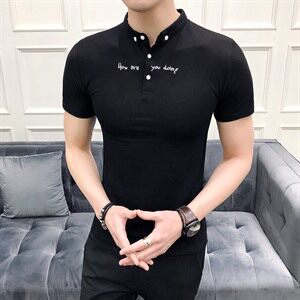 Polo衫 青春流行 春季 常规 上班 直筒 时尚 潮流 修身 显瘦 条纹图片