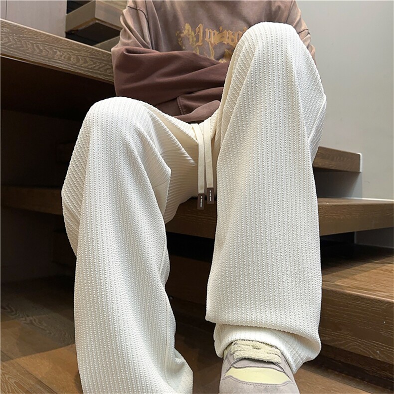 K2486批40控68秋季新款肌理感裤子男百搭休闲裤基础款男裤子长裤,男装休闲裤,电商D229A