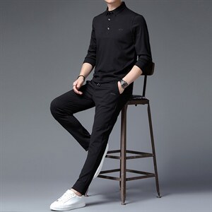 中年男士卫衣商务休闲服运动套装春秋季2023年新款中老年男装秋装图片