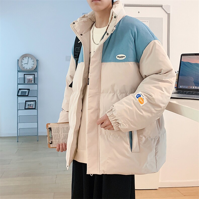 新款百搭设计感港风棉衣M063-P90控148,男装棉衣,星座717