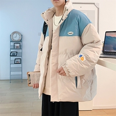 新款百搭设计感港风棉衣M063-P90控148，男装棉衣，星座717