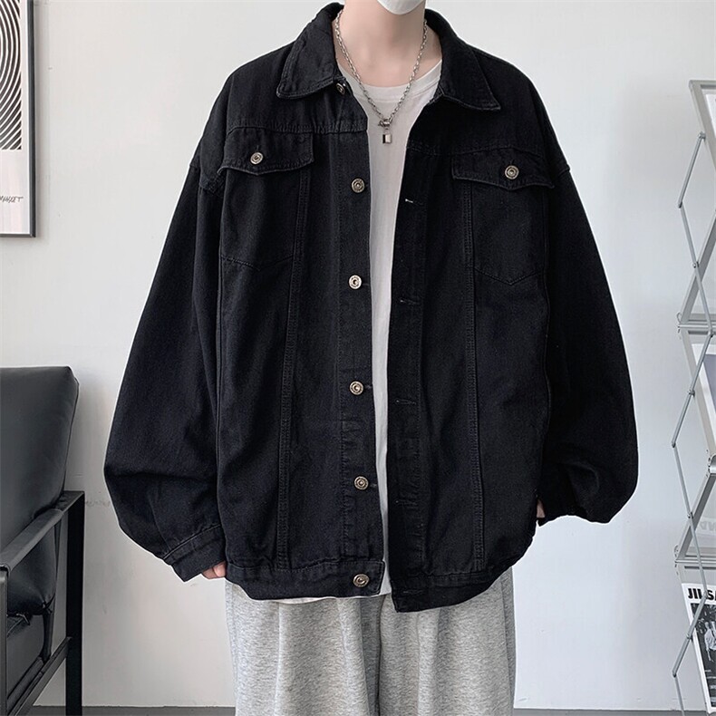 牛仔夹克男大码牛仔外套男茄克NJ77339-P60,男装夹克,电商A040