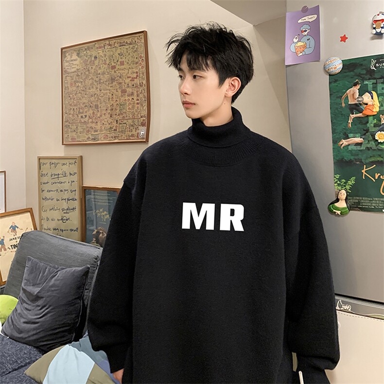 控68高领毛衣男士大码内搭毛线衣男 GM45253-P45加绒款-P65图片