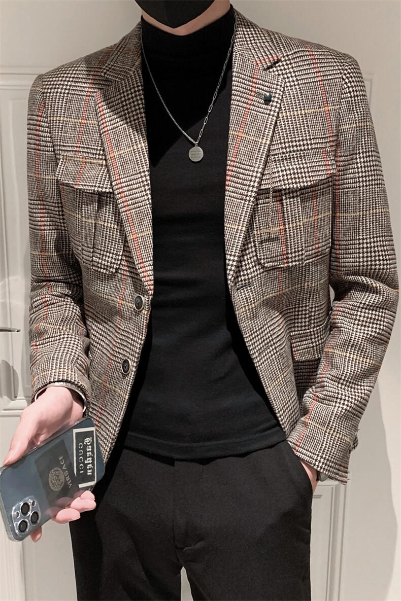秋冬夹克西装单西修身休闲男士西服A236-XZ-193-P130,男装夹克,电商A236