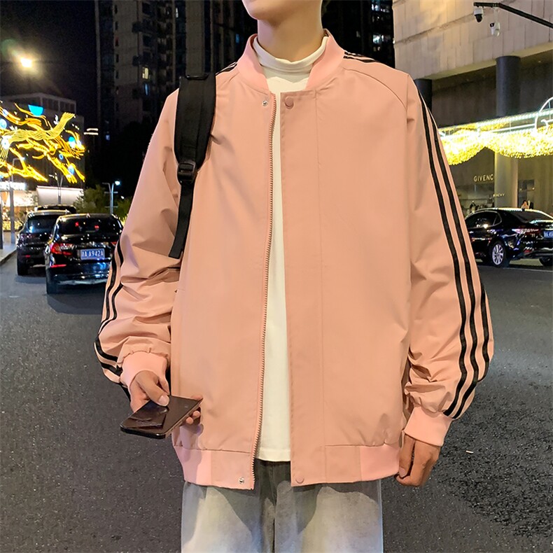 特批50 新品飞行夹克三条杠外套多色男女同款夹克外套 5802图片