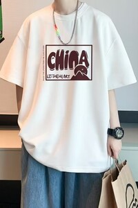 短袖男t恤纯棉夏季宽松2024新款打底衫百搭青少年体恤潮TX408-P25图片