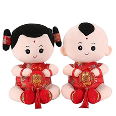 鑫慕玩具  年画娃娃抱福袋