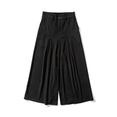 24夏季日系大裤腿大码风直筒阔腿裙裤暗黑新中式K251/P70，男装休闲裤，电商A221A
