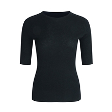 2025年秋季新款一线卷边四平圆领中袖羊毛衫时尚休闲通勤百搭，女装羊毛衫，宋氏羊绒