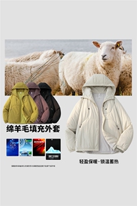 新款休闲棉衣图片