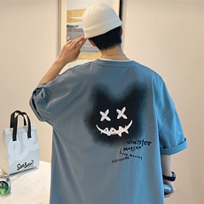 DX90P35港风纯短袖青少年学生百搭休闲潮流宽松T恤纯上衣，男装T恤，星座1204-3