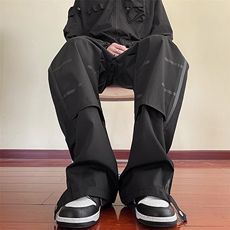 217-2-K2401-P60美式高街黑武士防风防水冲锋裤宽松休闲裤，男装休闲裤，星座217-2