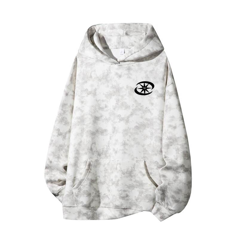 得物供货、重磅420克现货麂皮绒扎染卫衣HD019-1-WL25206ZR-P45，男装卫衣，电商019-1