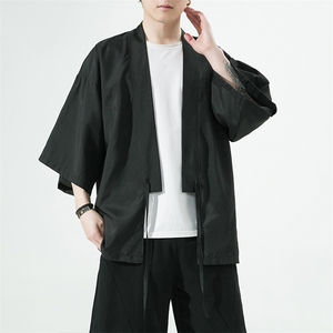 风夏季薄款冰丝男士七分袖防晒服网红高街半袖风衣222特p25图片