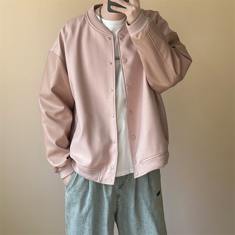 主推现货拼接皮衣夹克外套男A351-AP2516-P95图片