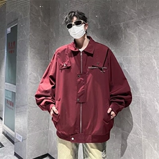 港风文艺刺绣棒球服男春秋宽松潮流夹克复古百搭外套，男装夹克，星座716-2