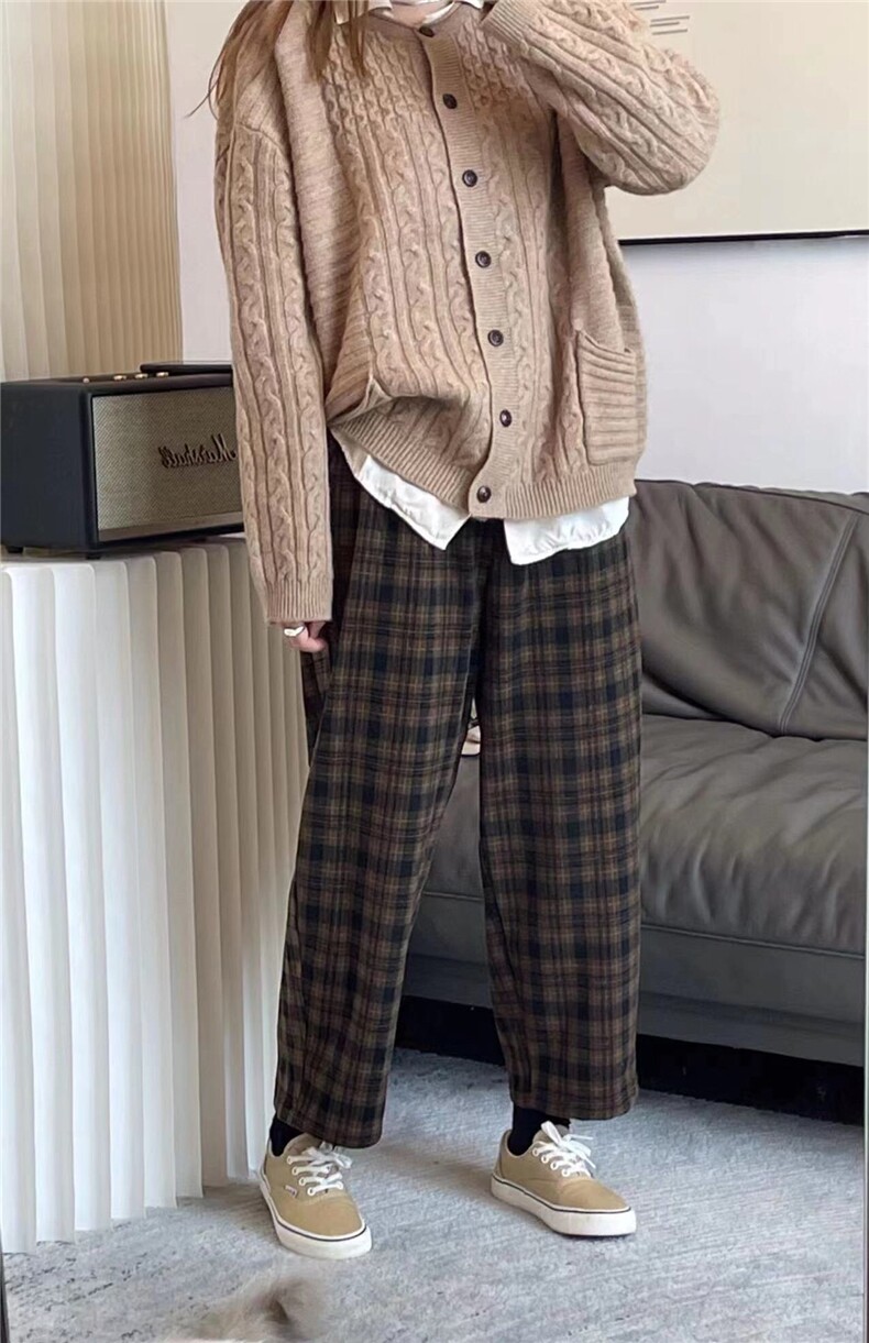 毛衣女秋冬2024新款宽松慵懒风针织衫长袖上衣,女装羊毛衫,纳慈羊绒