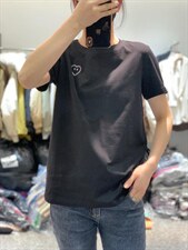 春季新款时尚百搭修身简约ins风短袖T恤，女装T恤，L·H·X