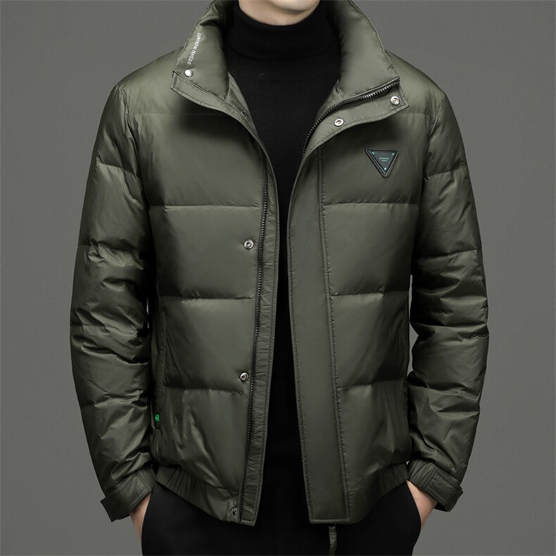 CAH9316钱塘2020-2冬季厚款时尚休闲简约立领中年男士羽绒服P240,男装羽绒服,钱塘207-2