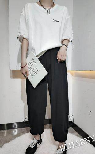 9057短袖卫衣，女装卫衣/绒衫，俊泽.哈妮