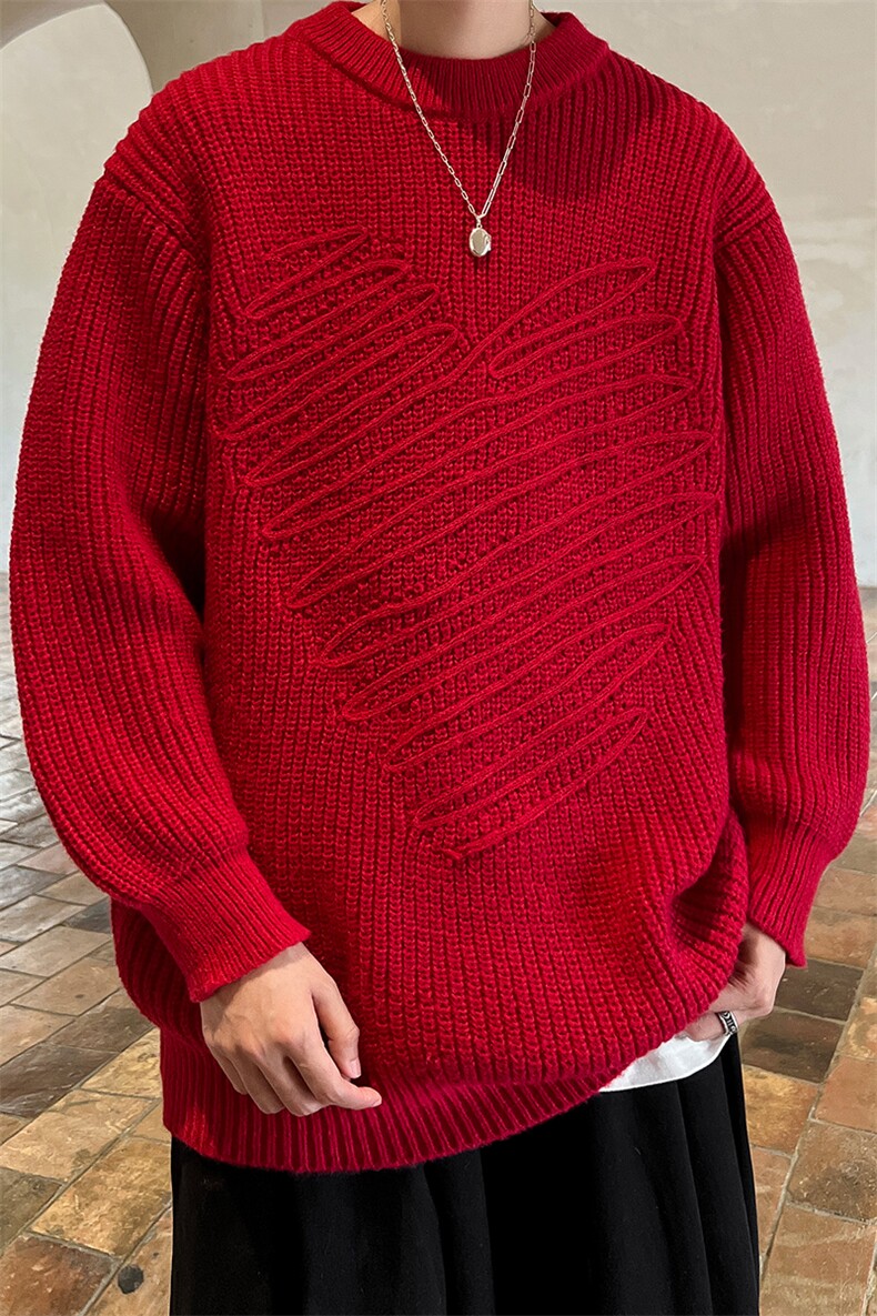 8XL-M特大码毛衣男高品质加厚宽松胖子毛衣针织衫MY1201P58控78,男装针织衫/毛衣,电商D206-1