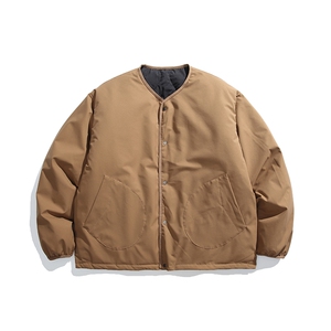 2025冬新款男日系潮牌双面穿白鸭绒羽绒服加厚外套棉衣YR60-F250图片