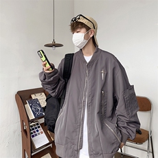 A750-P58美式高级感工装夹克男秋季潮牌宽松原宿风棒球服外套，男装夹克，星座512-6